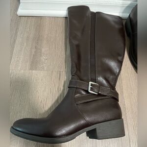 Croft & Barrow Pose Women’s Riding Boots, Brown, Size 9, Knee High Boots